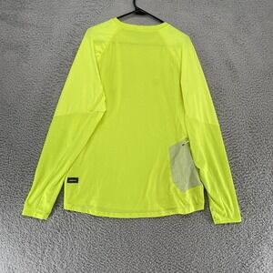 Lululemon Ventilated Hiking Long Sleeve Shirt Mens XL Yellow Running Mesh